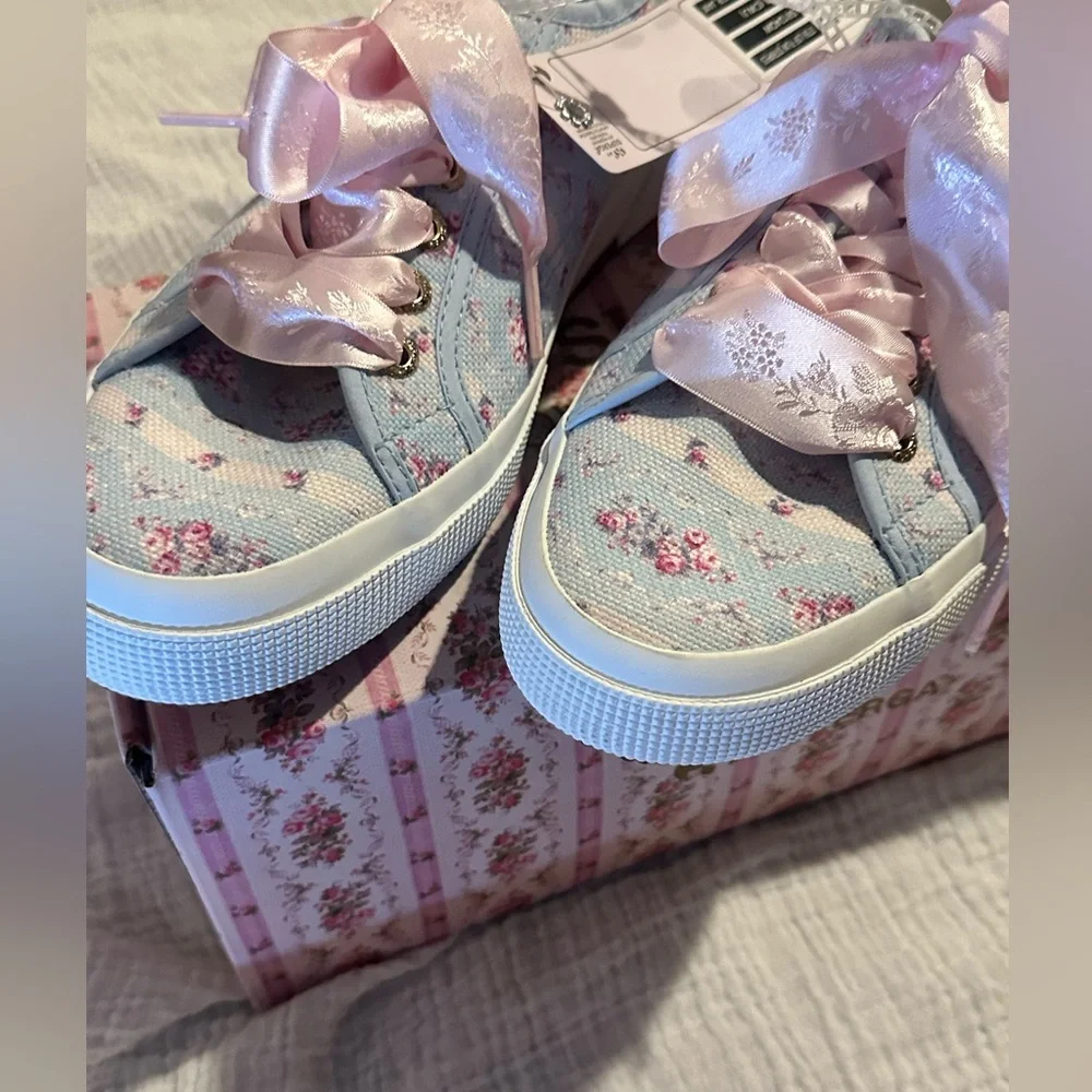 Superga x LoveShackFancy 2750 ‘Cool Winter Jam’ Floral Sneakers - Picture 4 of 15